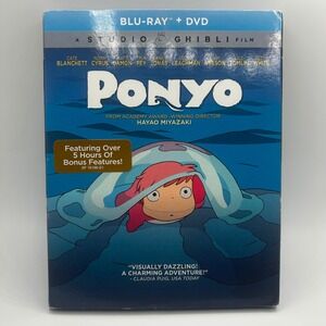 Ponyo Studio Ghibli Blu-ray DVD 2-Disc Set Shout Factory GKIDS Hayao Miyazaki G